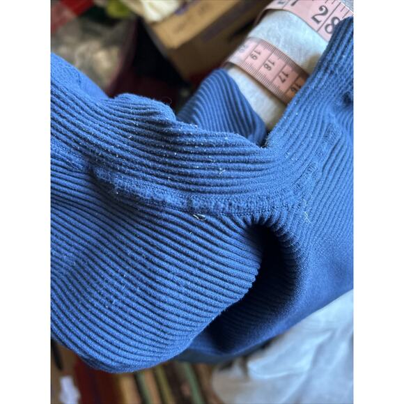 Madewell Seamless Halter Biker Unitard Size Large- XL in Classic Indigo - Picture 9 of 10